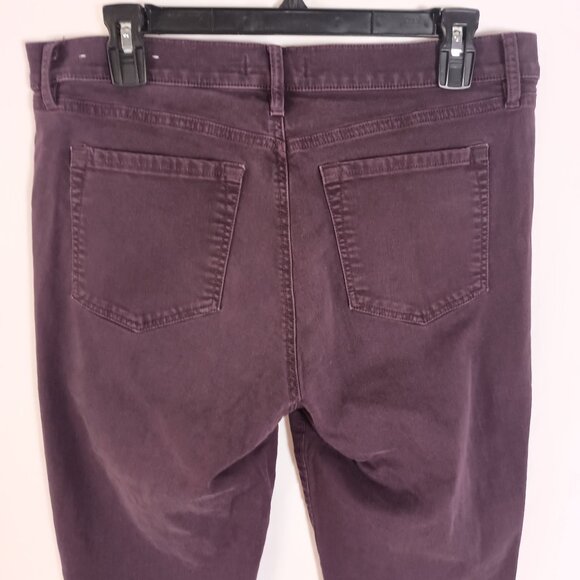 Ann Taylor LOFT Modern Skinny Ankle Jeans Sz 8/29 Dark Purple Stretch Denim - Picture 9 of 9